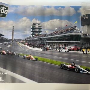 Indy 500 Poster May 2025 24”x18” Brand New Without Tag Racing Poster